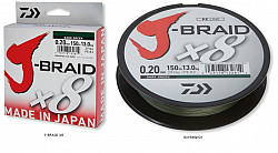 Daiwa J-Braid X8 #dg #0_13mm #150m