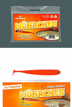 Lieblingsköder Shad 100mm #Möhrchen