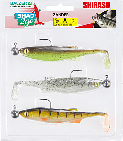 Shirasu Shad_2_Go #100mm #Zander_Set