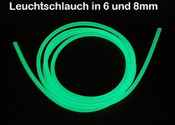 Fluo Schlauch für Meeres Systeme ø8mm 1m