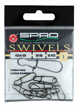 SPRO Karabiner Fastlock Snap #04 - 16kg