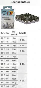 FTM Sargblei Sechskantblei #-35g -2er SB