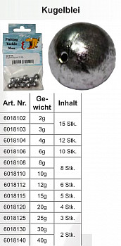 FTM Kugelblei Lochblei #40g - 2 Stück