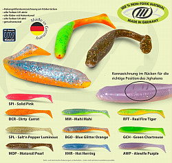 Iron Claw Slim Jim Shad NT -7cm UV #HHR