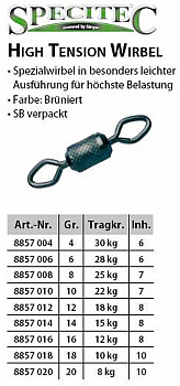 Sänger HT Wirbel ohne Karabiner #-8