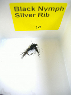 Dragon Fliege, Black Nymph Silver Rib 14