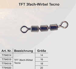 TFT 3-fach Wirbel Tecno Größe #16 10pcs