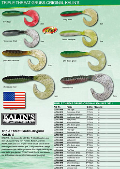 Kalins Triple Threat Grubs 2 Inch -JDG