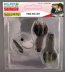 Shirasu DropShot Rig Set #Free_Rig #1/0