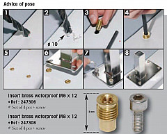 Pike N Bass Messingeinsätze M8