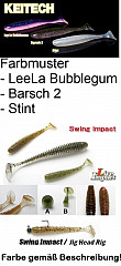 Keitech Swing Impact 3½ 8cm Lee La Bu