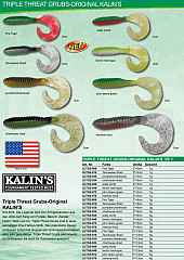 Kalins Triple Threat Grubs 5 Inch -PC